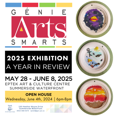 ArtSmarts Poster showing date and time of the event