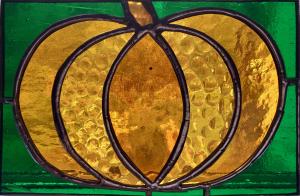 Pumpkin stained glass