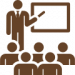 Image of a person giving a presentation to a group
