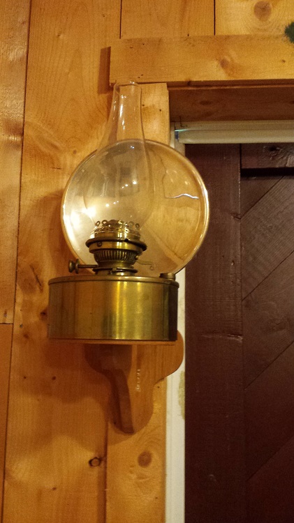 A reflecting kerosene lamp from the Abegweit