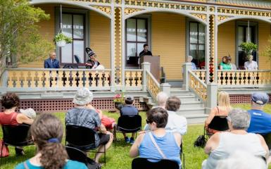 PEI 150th Anniversary Photo Exhibit launch event at Beaconsfield Historic House