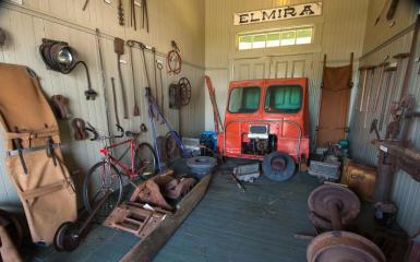 An Exhibit inside of Elmira Railway Museum